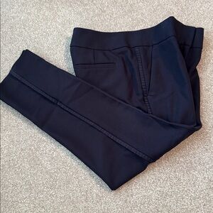 LOFT Navy Blue slacks with side leg detail